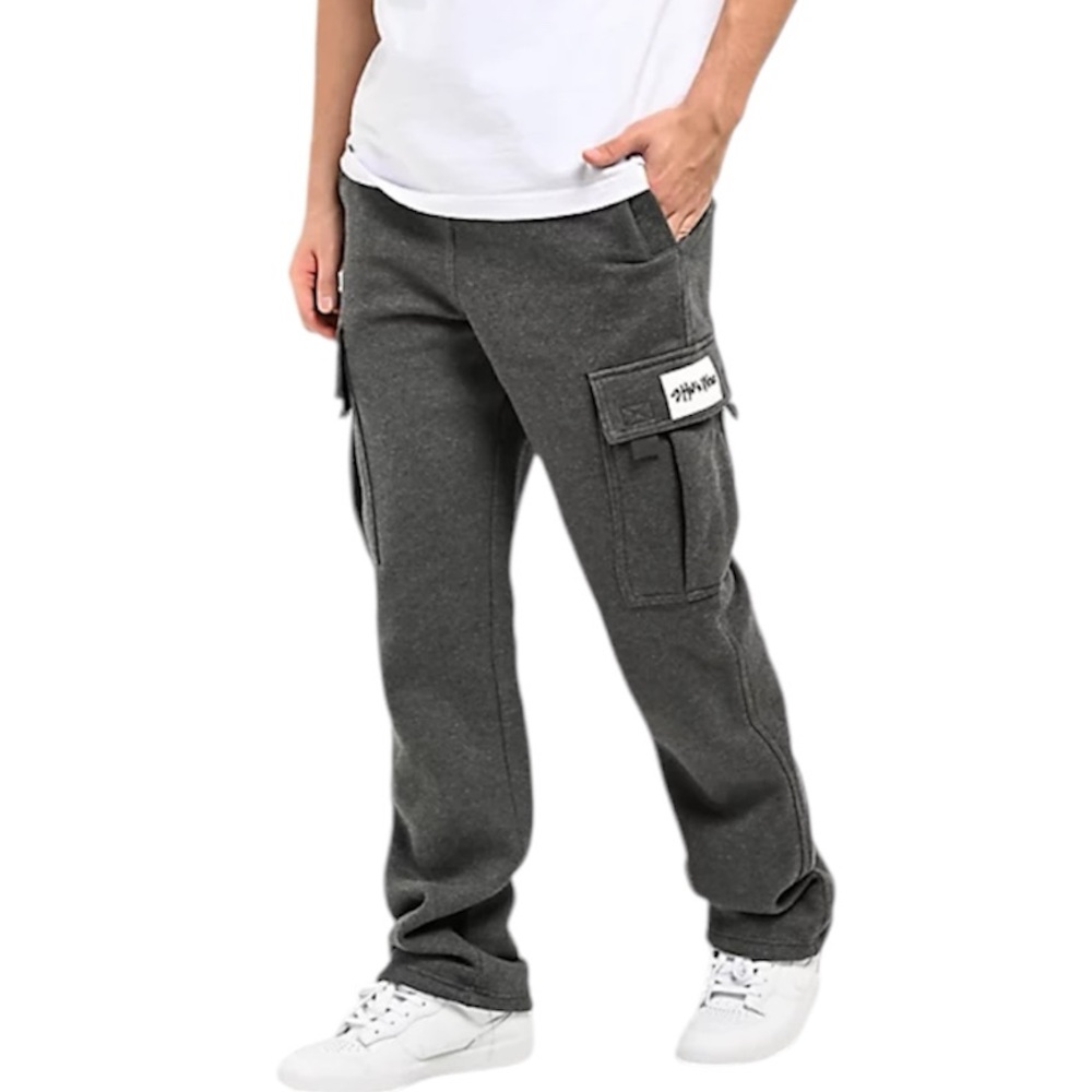 Shaka Wear Charcoal Fleece Cargo Sweatpants
